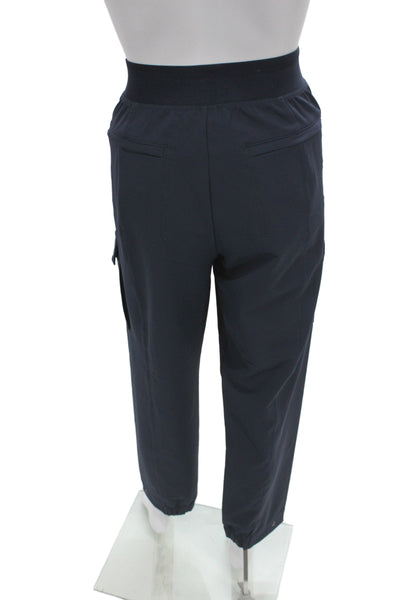 Athleta Unisex Cropped Cargo Dark Blue Pants Size 8