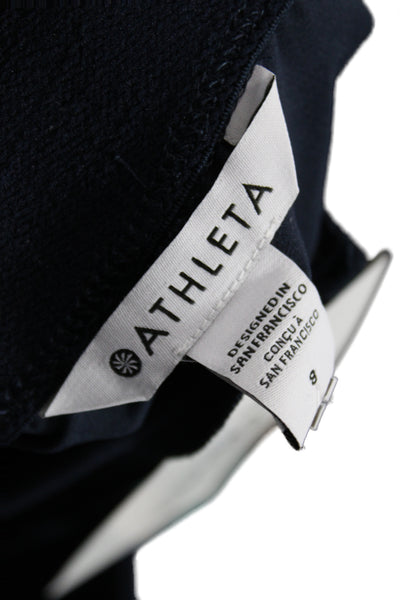 Athleta Unisex Cropped Cargo Dark Blue Pants Size 8