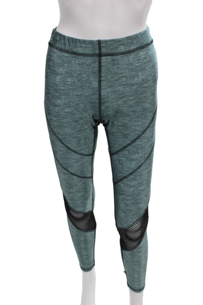 Terez Womens Green Ankle Sports Leggings Size M