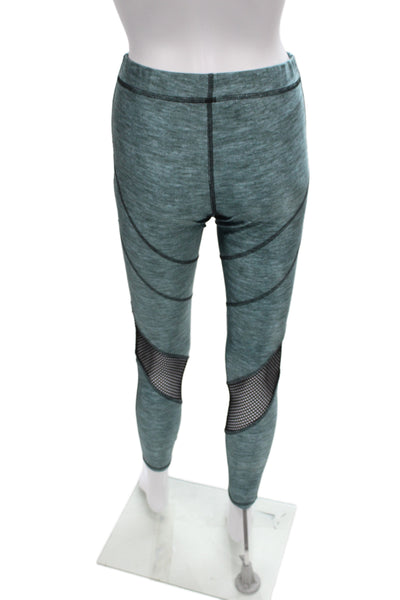 Terez Womens Green Ankle Sports Leggings Size M