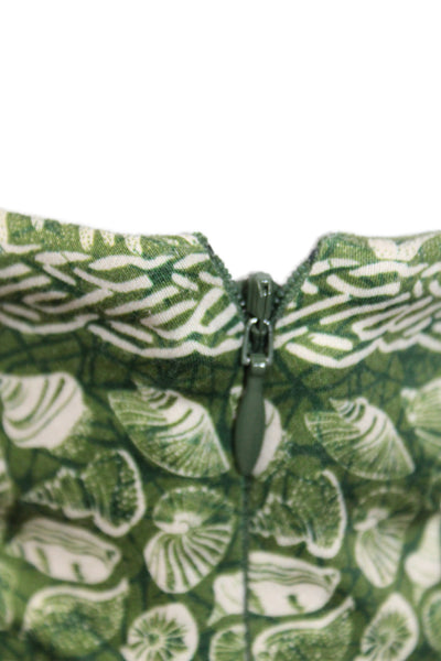 Tuckernuck Women Cropped Green Pants Zip Size L