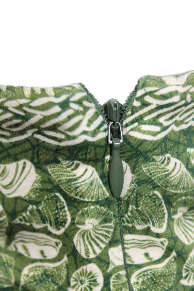 Tuckernuck Women Cropped Green Pants Zip Size L