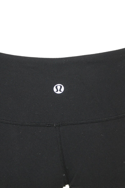 Lululemon Womens Capri Ankle Leggings Black Nylon Size 4