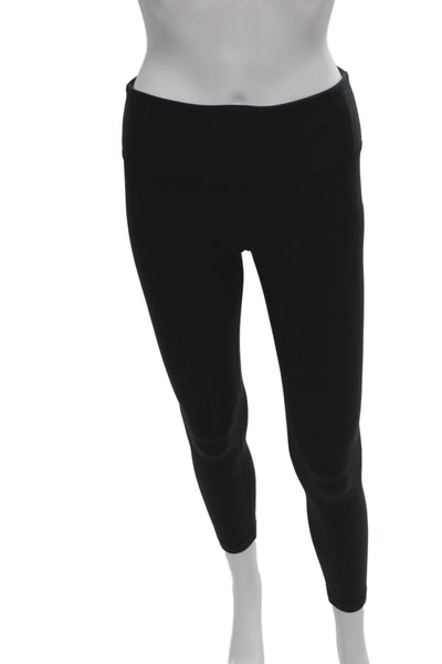 Lululemon Womens Capri Ankle Leggings Black Nylon Size 4