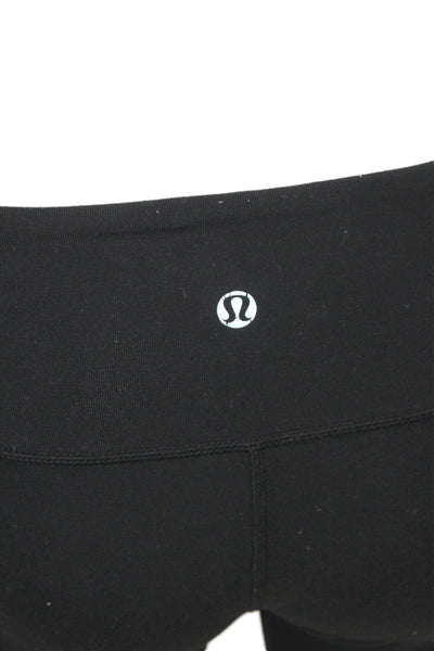 Lululemon Womens Capri Ankle Leggings Black Nylon Size 4
