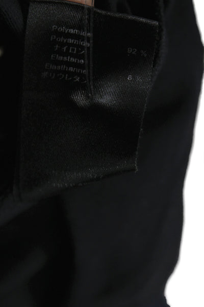 Anne Fontaine Women Black Square Neck Jersey Tank Size 42
