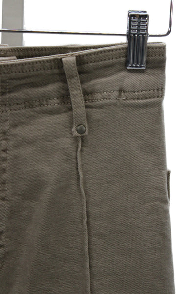 Zara Unisex Carpenter Pants Beige Cotton Polyester Button Inseam 27 Size 2