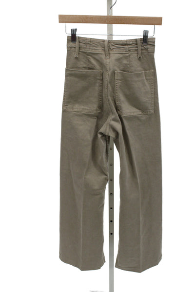 Zara Unisex Carpenter Pants Beige Cotton Polyester Button Inseam 27 Size 2