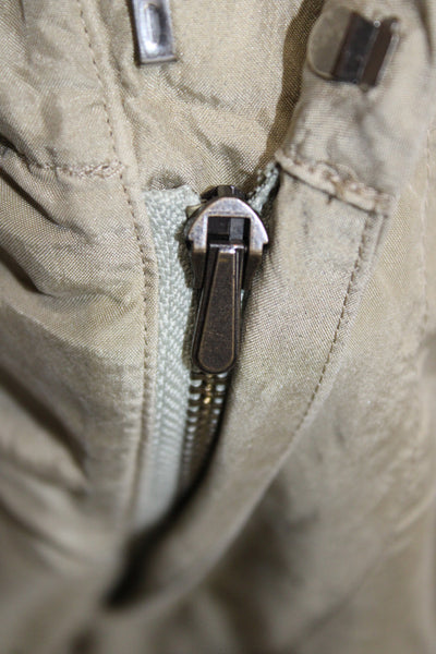 Splits 59 Unisex Beige Silk Cargo Windbreaker Pants Size M