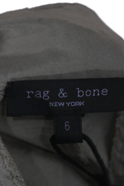 Rag & Bone Unisex Cargo Windbreaker Pants Beige Silk Buckle Size 6