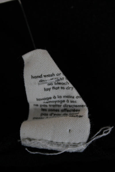 Donni Women Cargo Sweatpants Black Drawstring Solid Rayon Blend Size M