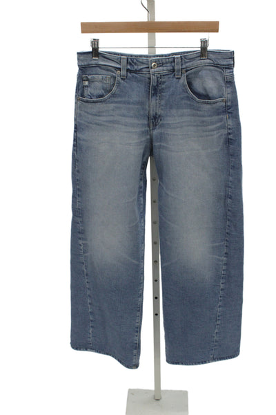 AG Adriano Goldschmied Unisex Light Blue Wide-Leg Jeans Size 29