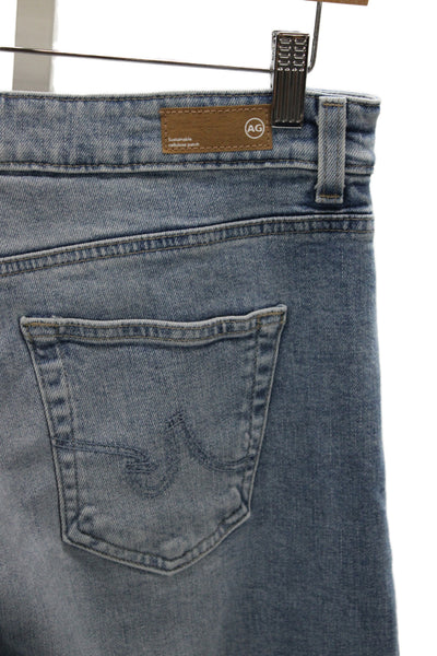 AG Adriano Goldschmied Unisex Light Blue Wide-Leg Jeans Size 29