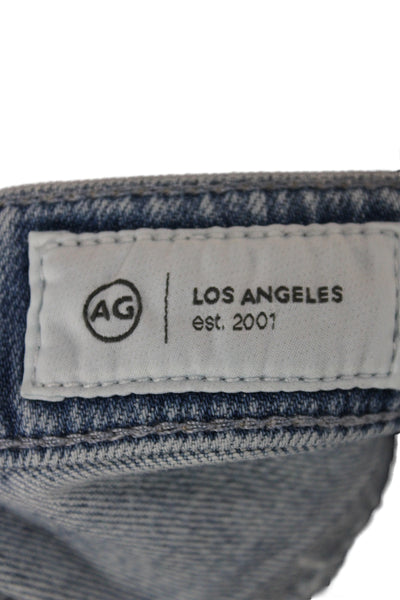 AG Adriano Goldschmied Unisex Light Blue Wide-Leg Jeans Size 29
