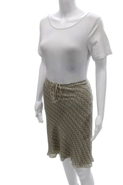 Max Studio Women A-Line Sleeveless Beige Silk Blend Sweater Set Size M