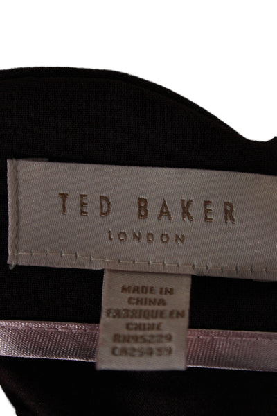 Ted Baker London Womens Mini Wrap Skirt Purple Size 3