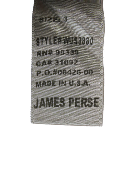 Standard James Perse Women Black Basic T-Shirt Long Sleeve Size 3