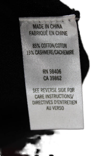 Theory Womens Basic Black Long Sleeve T-Shirt Size M