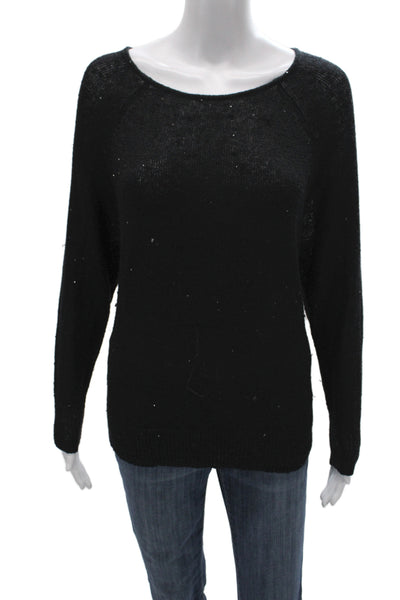 Joie Unisex Black Pullover Sweater Long Sleeve Classic Size M