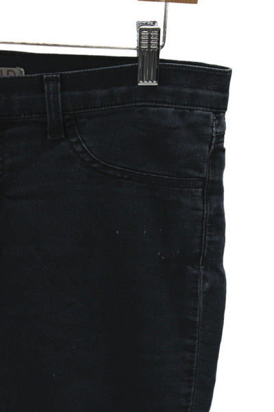 J Brand Womens Skinny Ankle Jeans Dark Blue Button Mid Rise Size 30