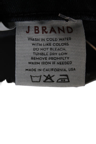 J Brand Womens Skinny Ankle Jeans Dark Blue Button Mid Rise Size 30