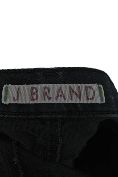 J Brand Womens Skinny Ankle Jeans Dark Blue Button Mid Rise Size 30