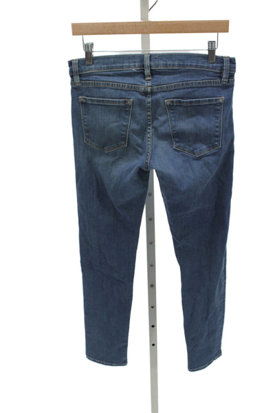 Frame Womens Ankle Skinny Jeans Dark Blue Mid Rise Size 26