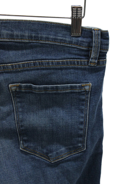 Frame Womens Ankle Skinny Jeans Dark Blue Mid Rise Size 26