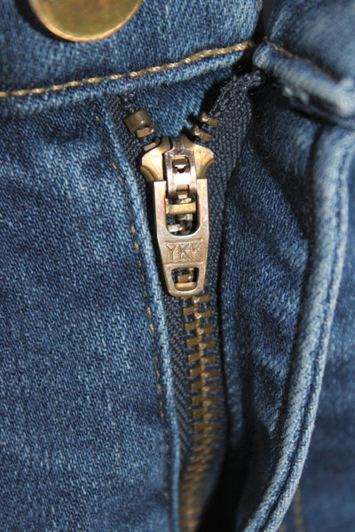 Frame Womens Ankle Skinny Jeans Dark Blue Mid Rise Size 26