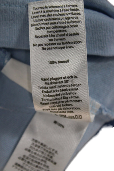 Vineyard Vines Women T-Shirt Light Blue Flag Graphic Short Sleeve Size XS
