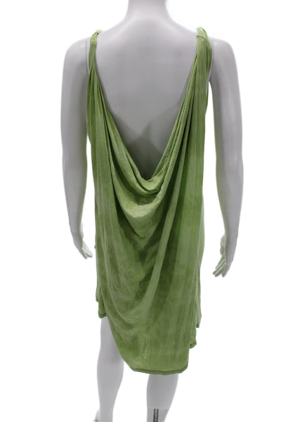 ACNE Studios Women Bodycon Mini Dress Green Sleeveless Size M