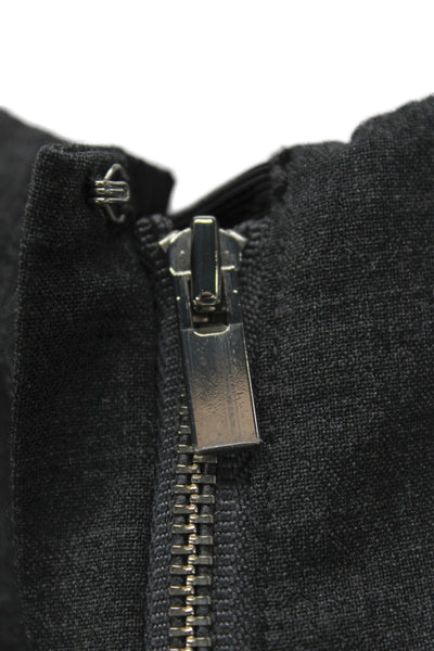 Theory Women Basic Sleeveless Wool Tank Dark Gray Size L