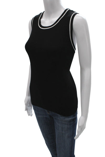 Cyrus Women Black Ringer Tank Rayon Nylon Size L