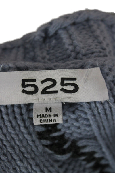 COS Women Light Blue Cotton Wool Pullover Sweater Crew Neck Long Sleeve Size M