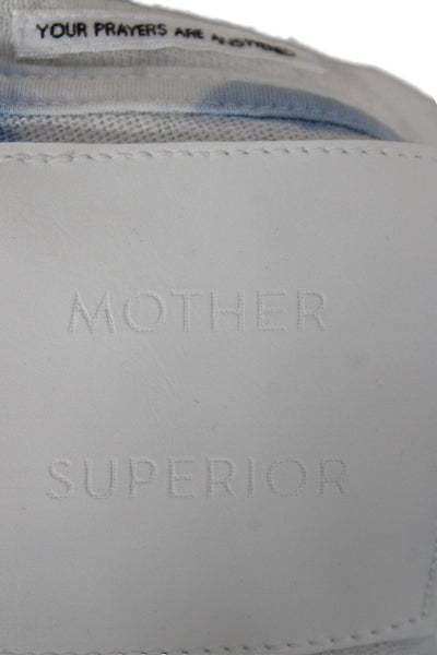 Mother Womens Basic Light Blue Cotton Crew Neck Short Sleeve T-Shirt Size S