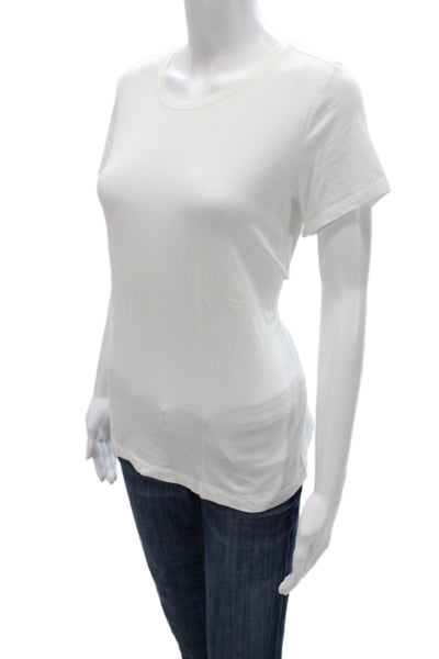 Brandy Melville Women Basic V Neck Black Cotton T Shirt Short Sleeve Size S