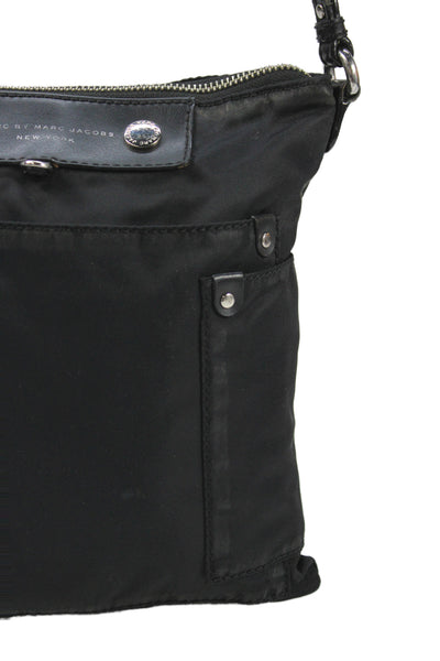 Lilla P Women Biker Motorcycle Jacket Black Cotton Collared Button Size S