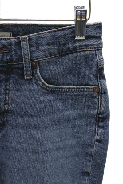Madewell Womens Blue High Waist Cropped Straight Jeans Denim Size 26