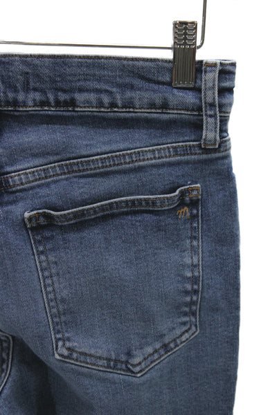 Madewell Womens Blue High Waist Cropped Straight Jeans Denim Size 26