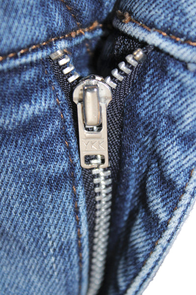 Madewell Womens Blue High Waist Cropped Straight Jeans Denim Size 26