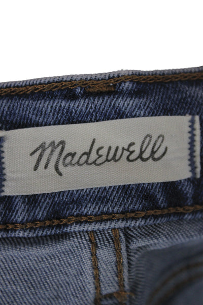Madewell Womens Blue High Waist Cropped Straight Jeans Denim Size 26