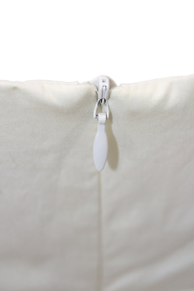 Nanette Lepore Women Tank Dress White Lace Satin Sleeveless Zip Size 2