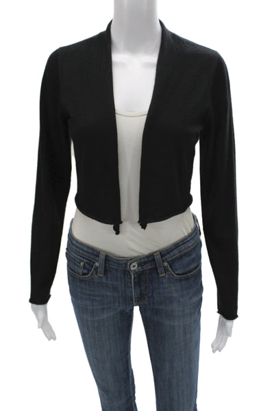 Eileen Fisher Women Cardigan Sweater Black 100% Cashmere Size XS