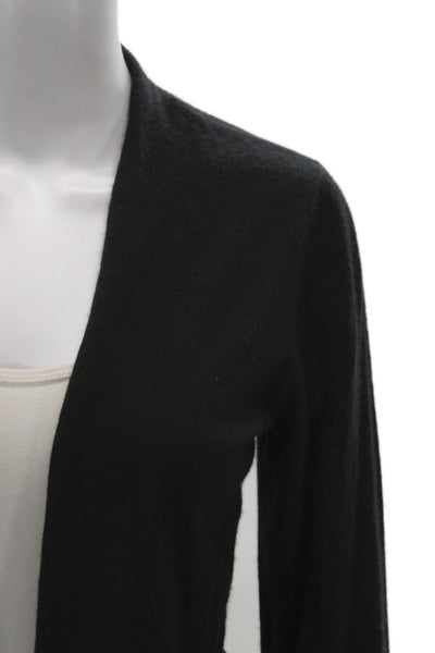 Eileen Fisher Women Cardigan Sweater Black 100% Cashmere Size XS