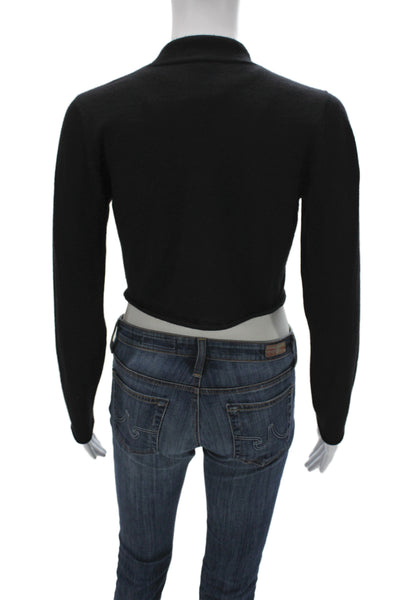 Eileen Fisher Women Cardigan Sweater Black 100% Cashmere Size XS