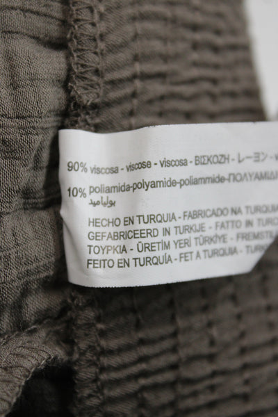 Zara Womens Dress Pants Brown Bohemian Viscose Size S