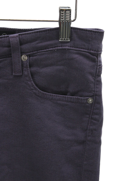 AG Womens Skinny Ankle Jeans Purple High Waist Size 29