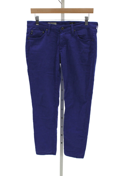 AG Women Skinny Jeans Blue Cotton Mid Rise Size 29