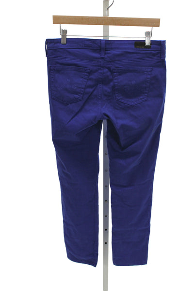 AG Women Skinny Jeans Blue Cotton Mid Rise Size 29