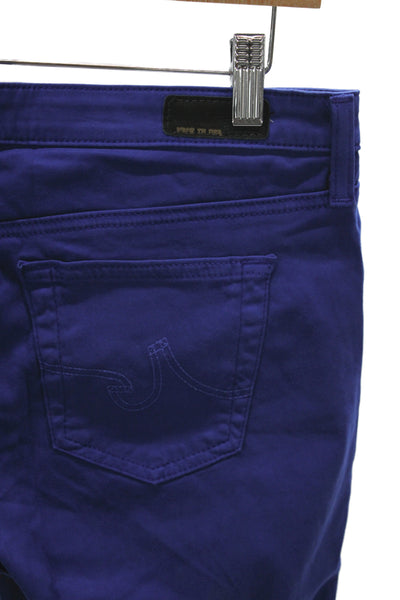 AG Women Skinny Jeans Blue Cotton Mid Rise Size 29